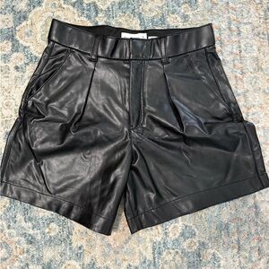 Abercrombie Black Leather Women's Shorts